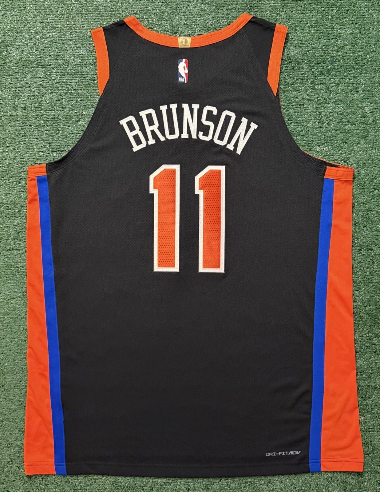 Jalen Brunson New York Knicks Jersey #11 Nike ADV Authentic Black Size 52 (XL) NBA