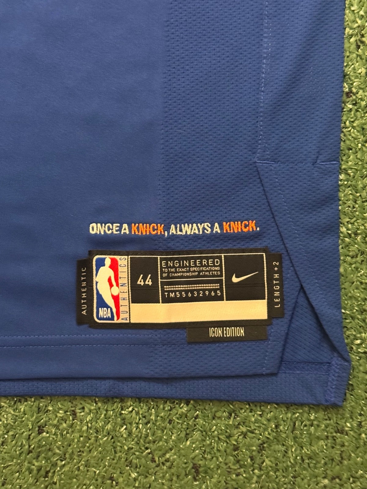 Jalen Brunson New York Knicks Jersey #11 Nike ADV Authentic Blue Size 44 (M) NBA