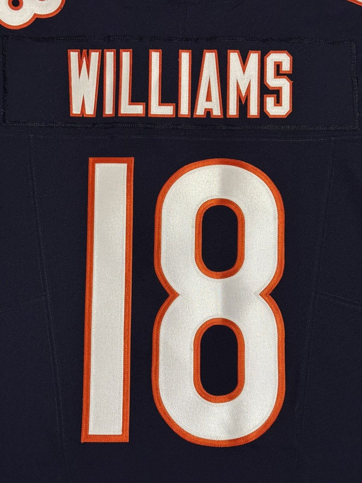 Caleb Williams Chicago Bears Jersey #18 Nike Vapor FUSE Elite Navy Size 44 (Large) NFL