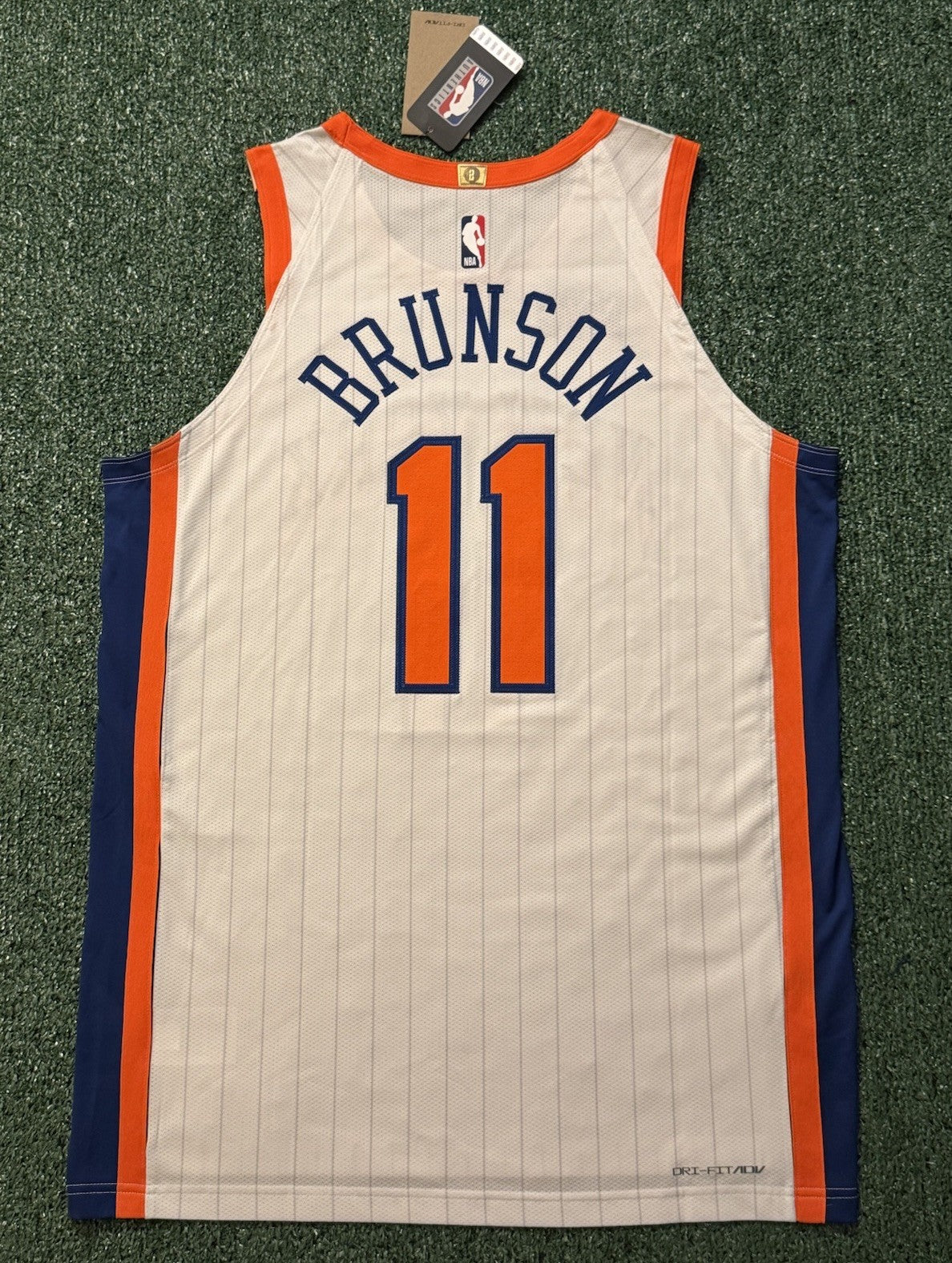 Jalen Brunson New York Knicks Jersey #11 Nike ADV Authentic White Size 48 (L) NBA