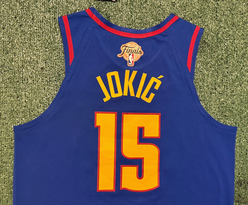 Nikola Jokic Denver Nuggets Jersey #15 Nike ADV Authentic Blue Size 48 (L) NBA