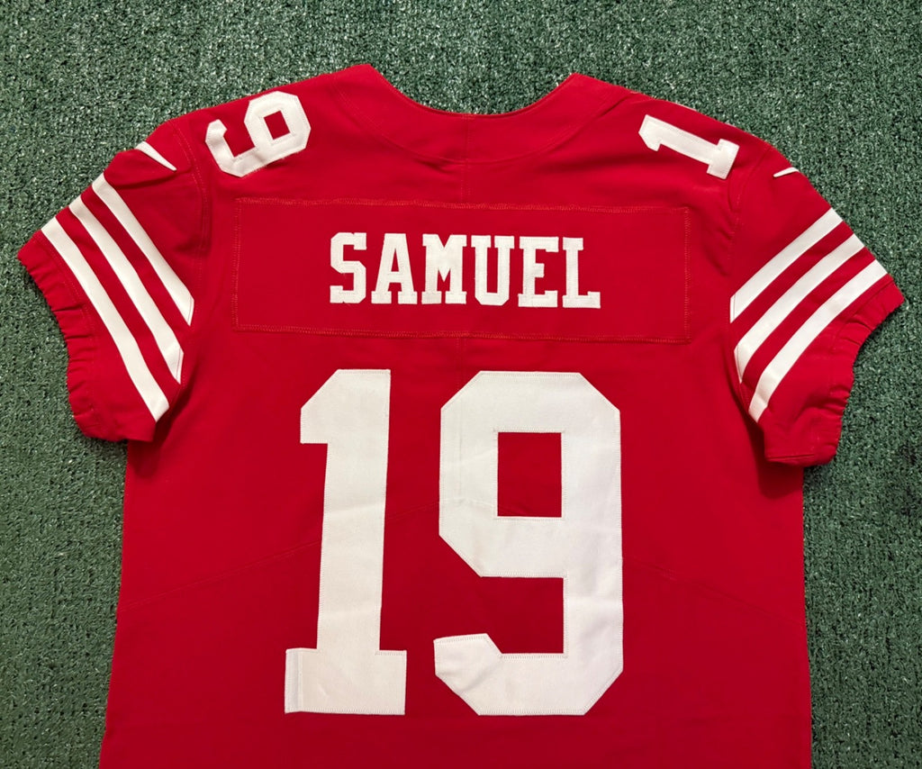 Deebo Samuel San Francisco 49ers
Jersey #19 Nike Vapor Elite red
Size 44 (Large) NFL