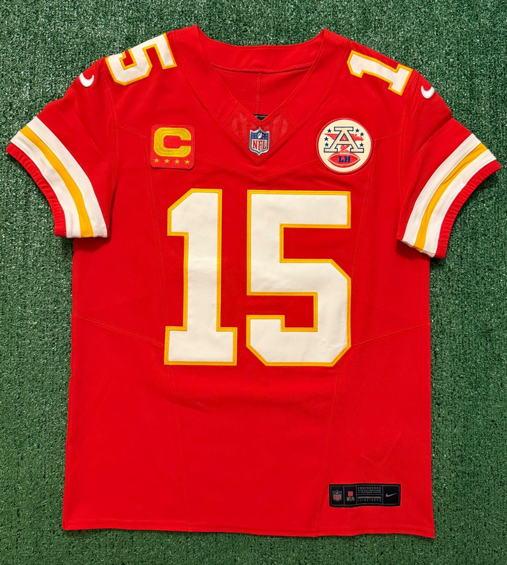 Patrick Mahomes Kansas City Chiefs Jersey #15 Nike Vapor FUSE Elite Red Size 40 (M) NFL