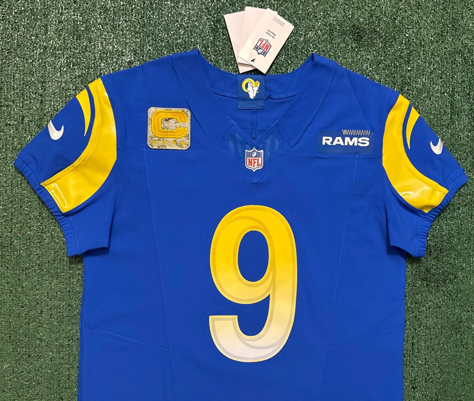 Matthew Stafford Los Angeles Rams Jersey #9 Nike Vapor FUSE Elite blue Size 40 (Medium) NFL