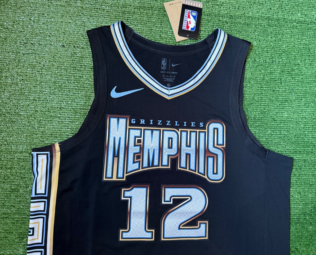 Ja Morant Memphis Grizzlies Autographed Jersey #12 Nike ADV Authentic Blue Size 48 (L) NBA