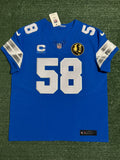 Penei Sewell Detroit Lions Jersey #58 Nike Vapor FUSE Elite Blue 48 (XL) NFL