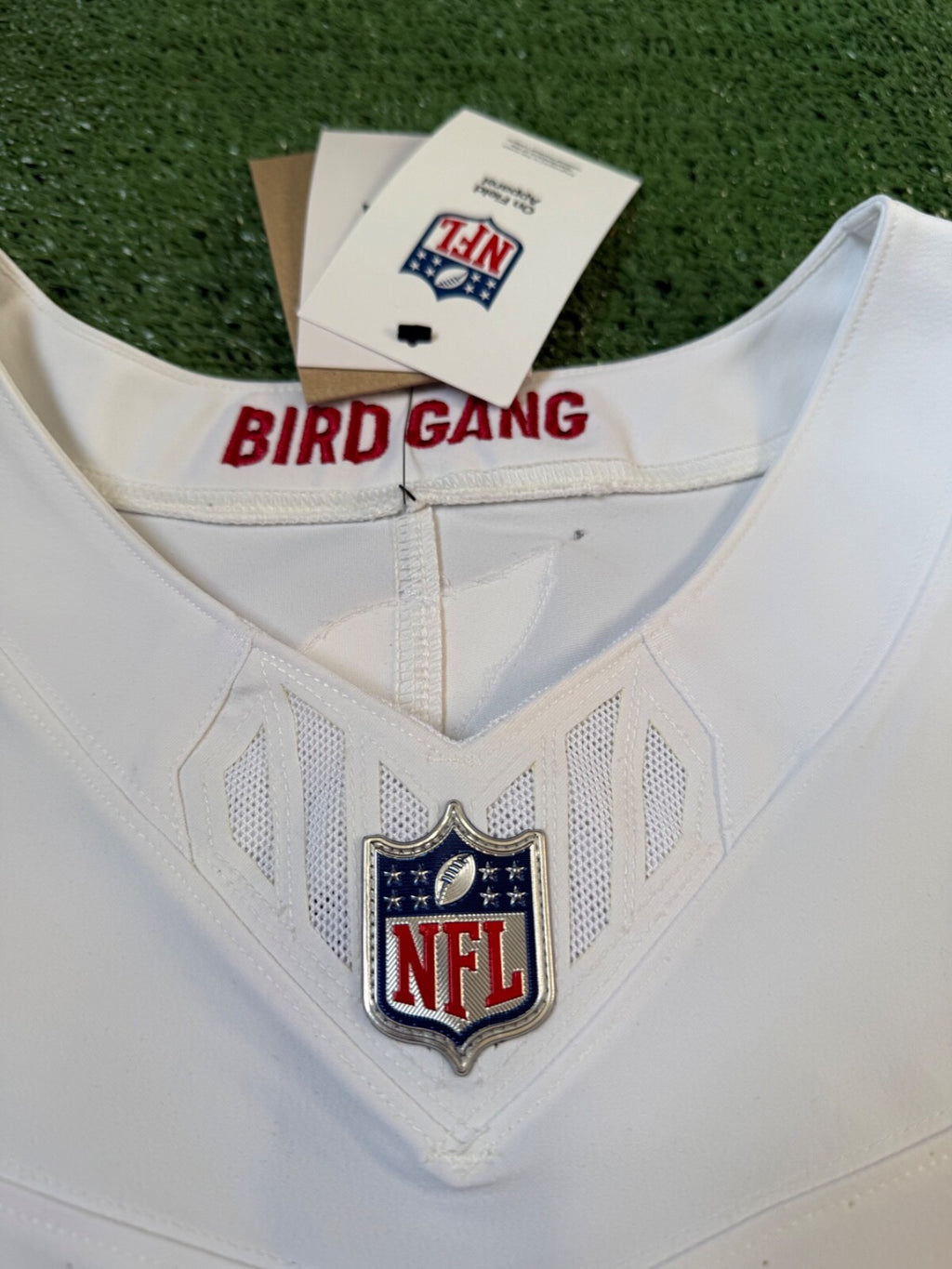 Marvin Harrison Jr Arizona Cardinals Jersey #18 Nike Vapor FUSE Elite White Size 44 (Large) NFL