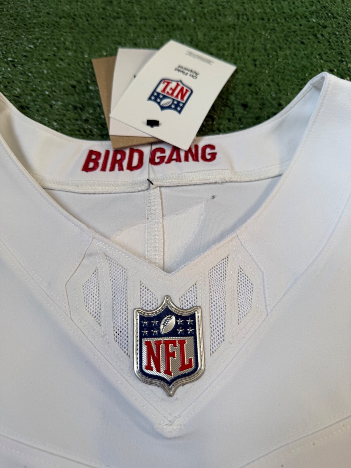 Marvin Harrison Jr Arizona Cardinals Jersey #18 Nike Vapor FUSE Elite White Size 44 (Large) NFL