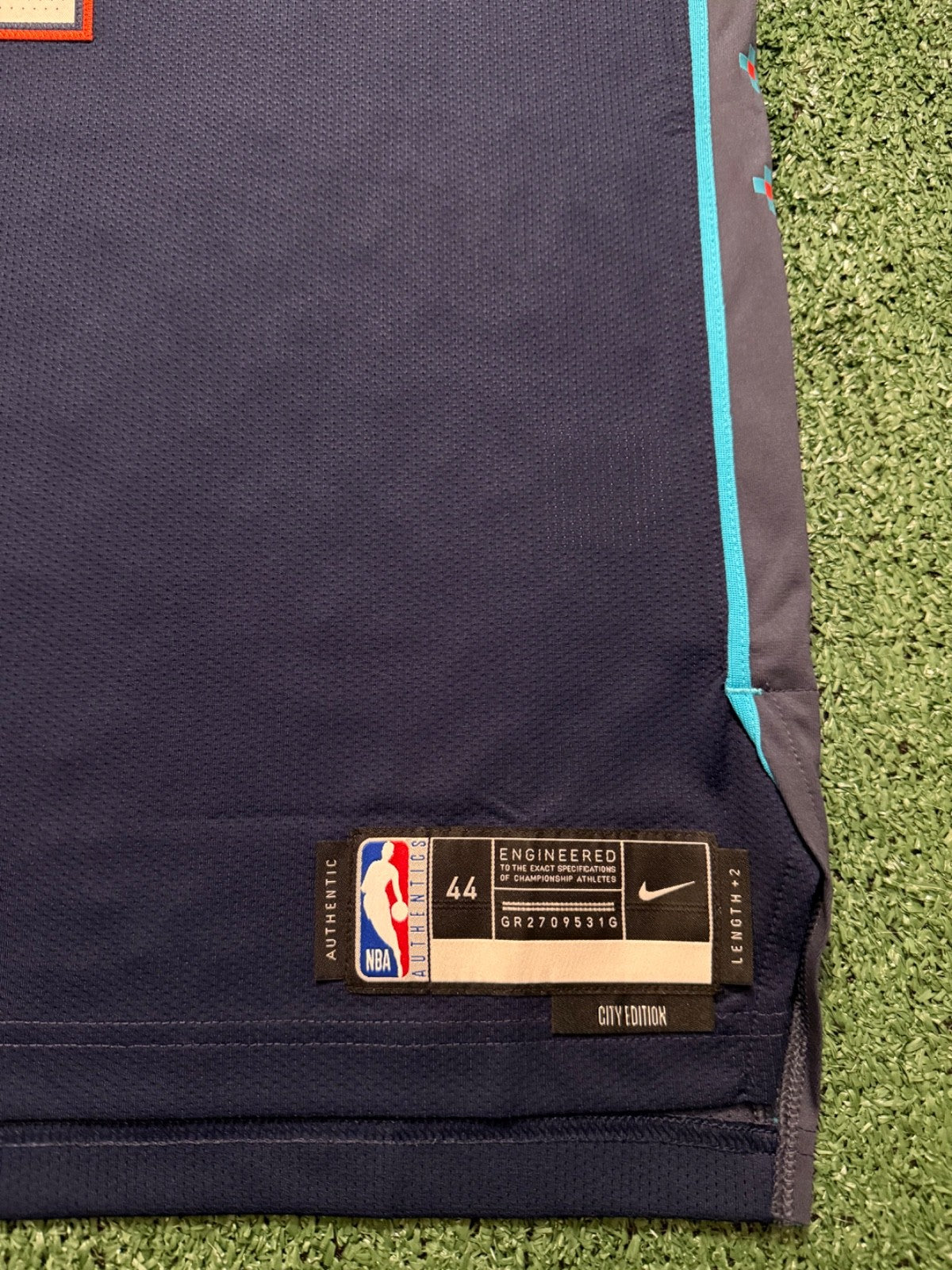 Shai Gilgeous-Alexander Oklahoma City Thunder Jersey #2 Nike ADV Authentic Blue Size 44 (M) NBA
