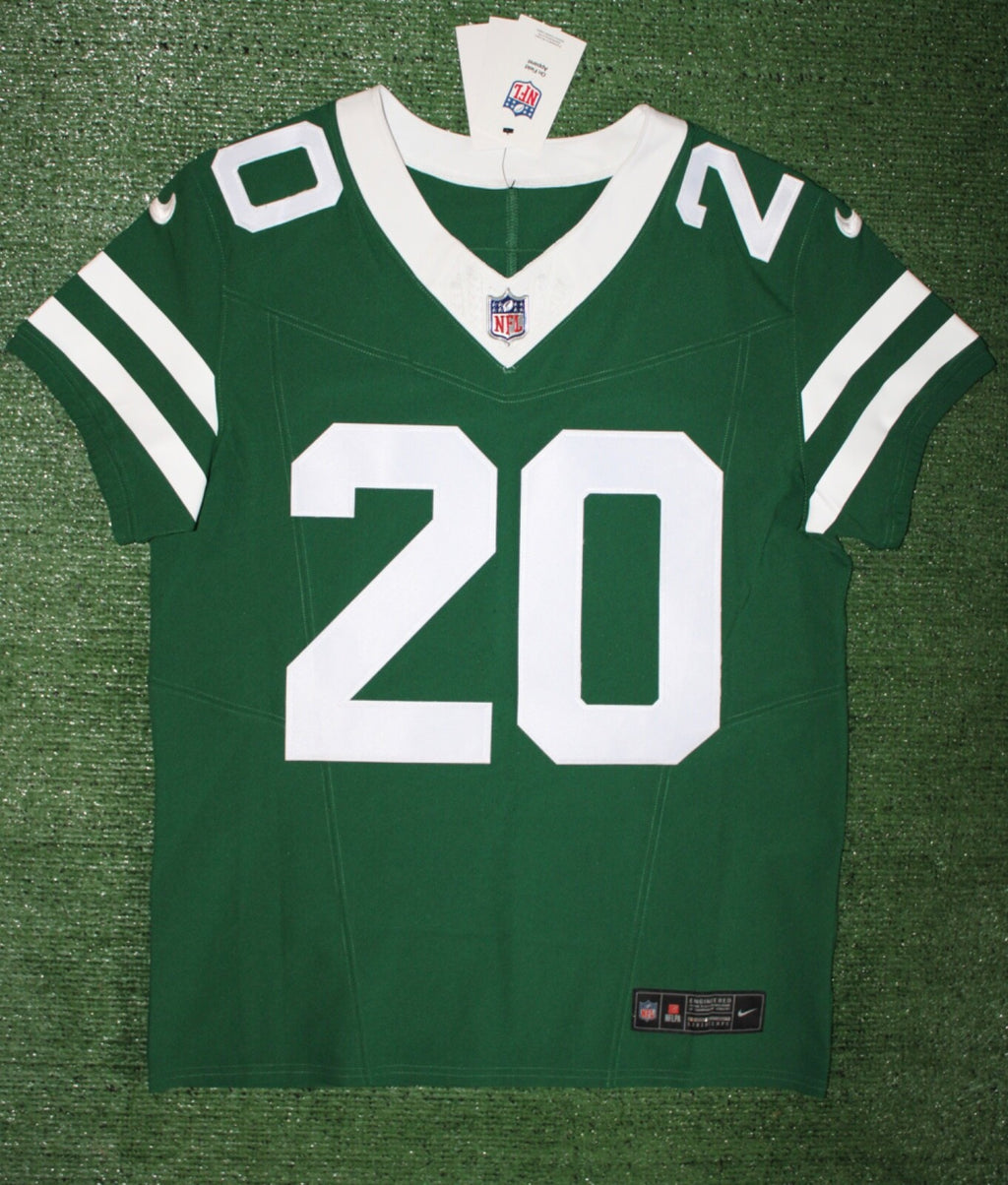 Breece Hall New York Jets Jersey #20 Nike Vapor Fuse Elite Green Size 40 (M) NFL