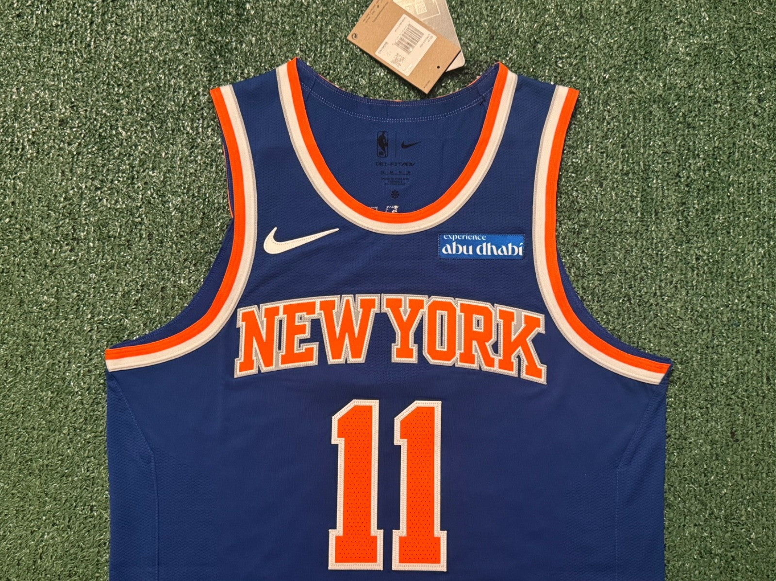 Jalen Brunson New York Knicks Jersey #11 Nike ADV Authentic Blue Size 44 (M) NBA