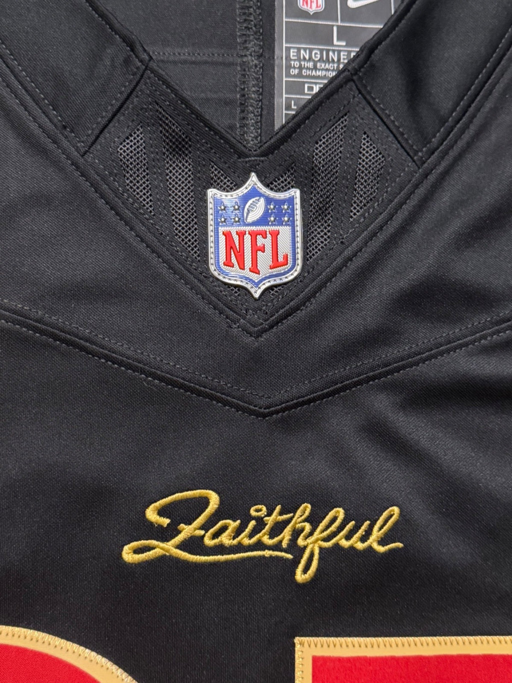 George Kittle San Francisco 49ers
Jersey #85 Nike FUSE Rivalry Black 
Size (Large) NFL