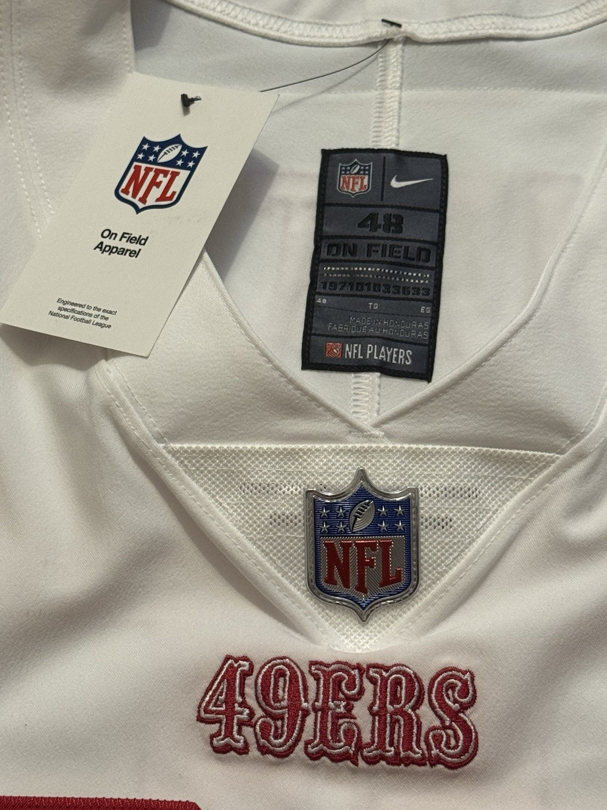 George Kittle San Francisco 49ers
Jersey #85 Nike Vapor Elite white
Size 48 (XL) NFL