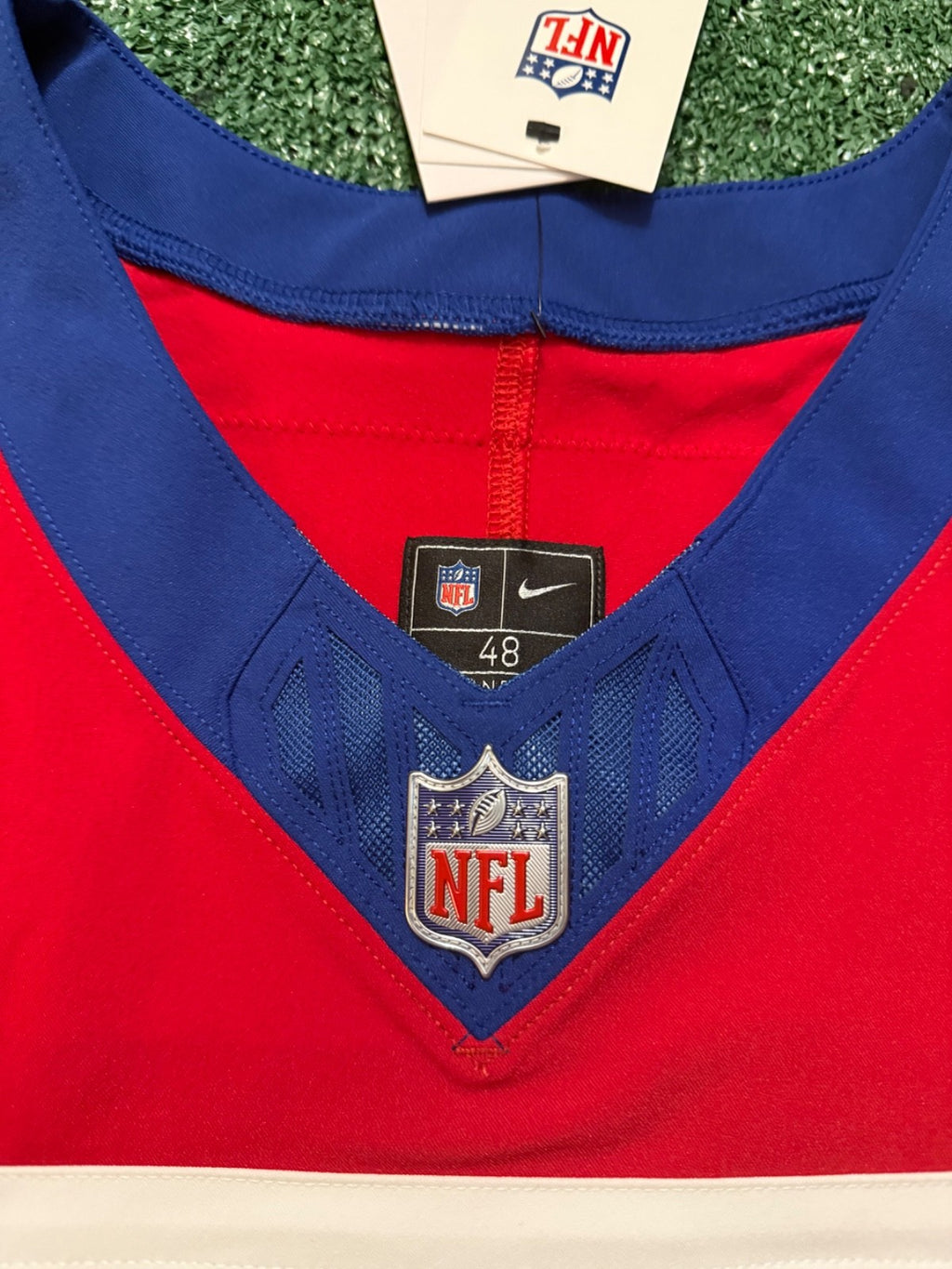 Jaxson Dart New York Giants Jersey #6 Nike Vapor FUSE Elite Red Size 48 (XL) NFL