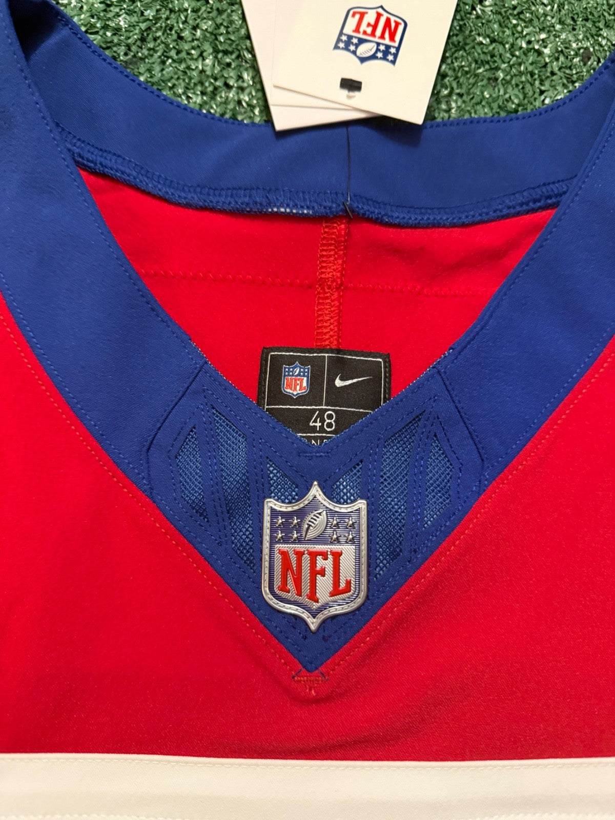 Jaxson Dart New York Giants Jersey #6 Nike Vapor FUSE Elite Red Size 48 (XL) NFL