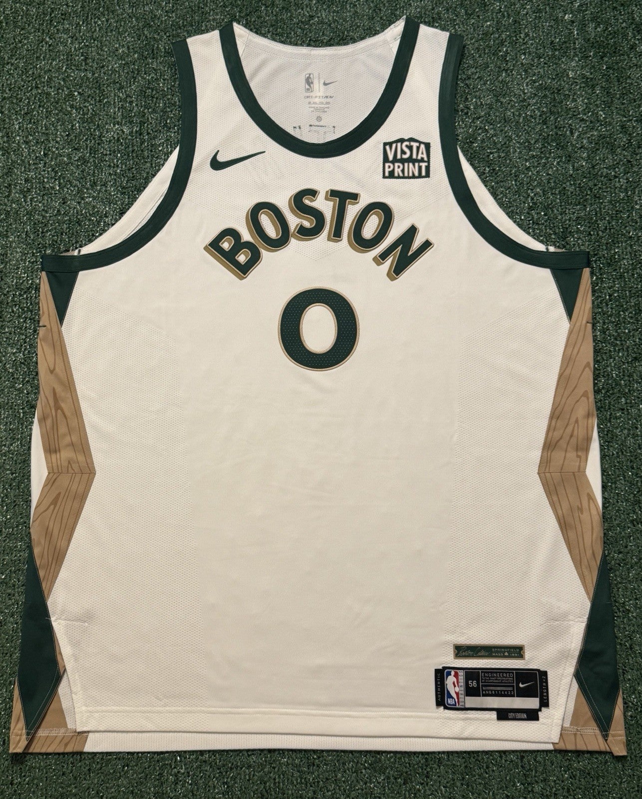 Jayson Tatum Boston Celtics Jersey #0 Nike ADV Authentic White Size 56 (XXL) NBA