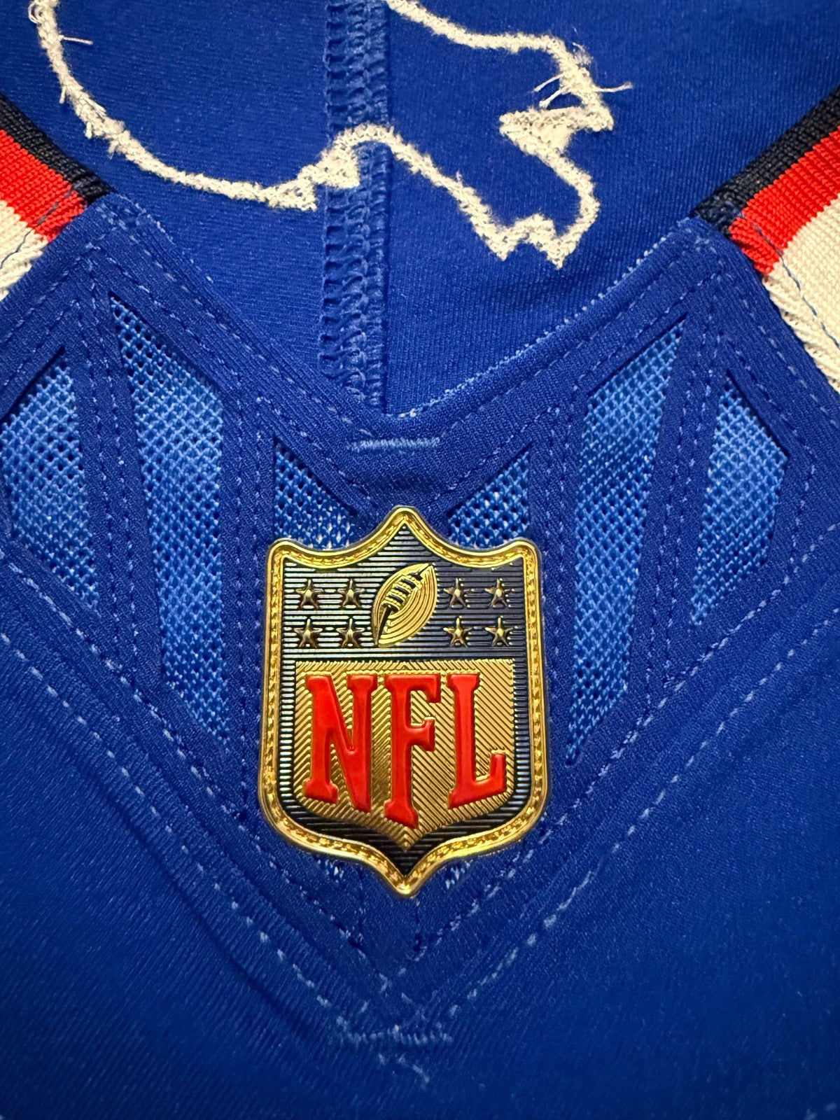 Josh Allen Buffalo Bills Jersey #17 Nike Vapor Fuse Elite Blue Size 44 (L) NFL
