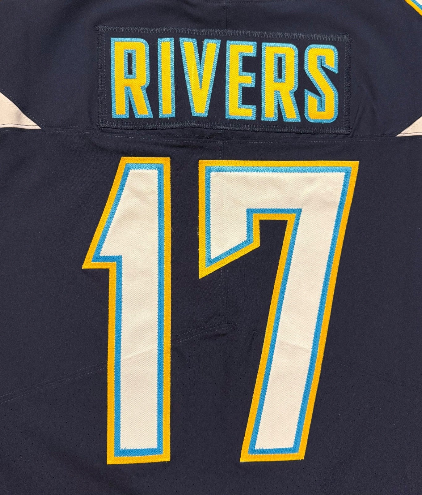 Philip Rivers Los Angeles Chargers Jersey #17 Nike Vapor Elite Navy Size 48 (XL) NFL