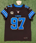 Aidan Hutchinson Detroit Lions Jersey #97 Nike Vapor FUSE Elite black size 40 (Medium) NFL