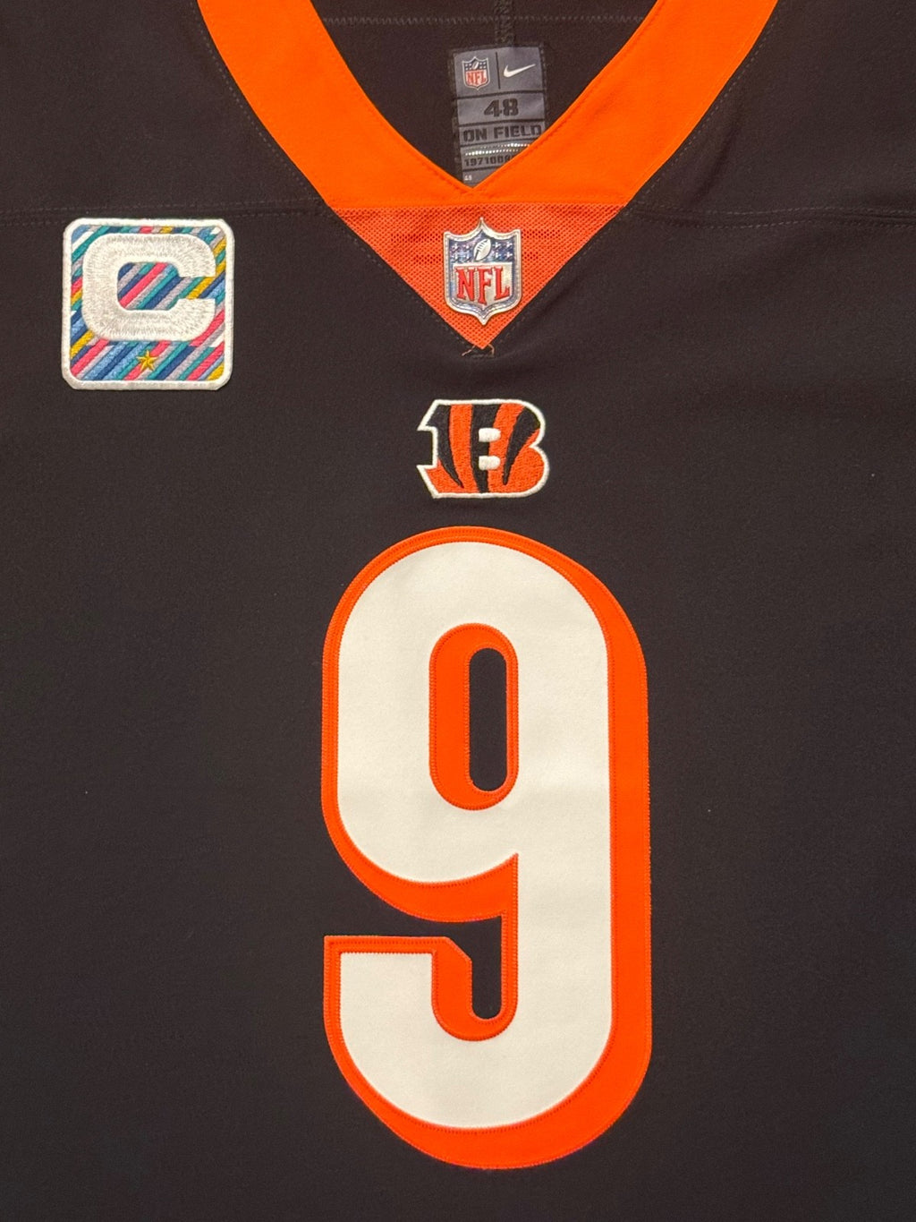 Joe Burrow Cincinnati Bengals Jersey #9 Nike Vapor Elite Black Size 48 (XL) NFL