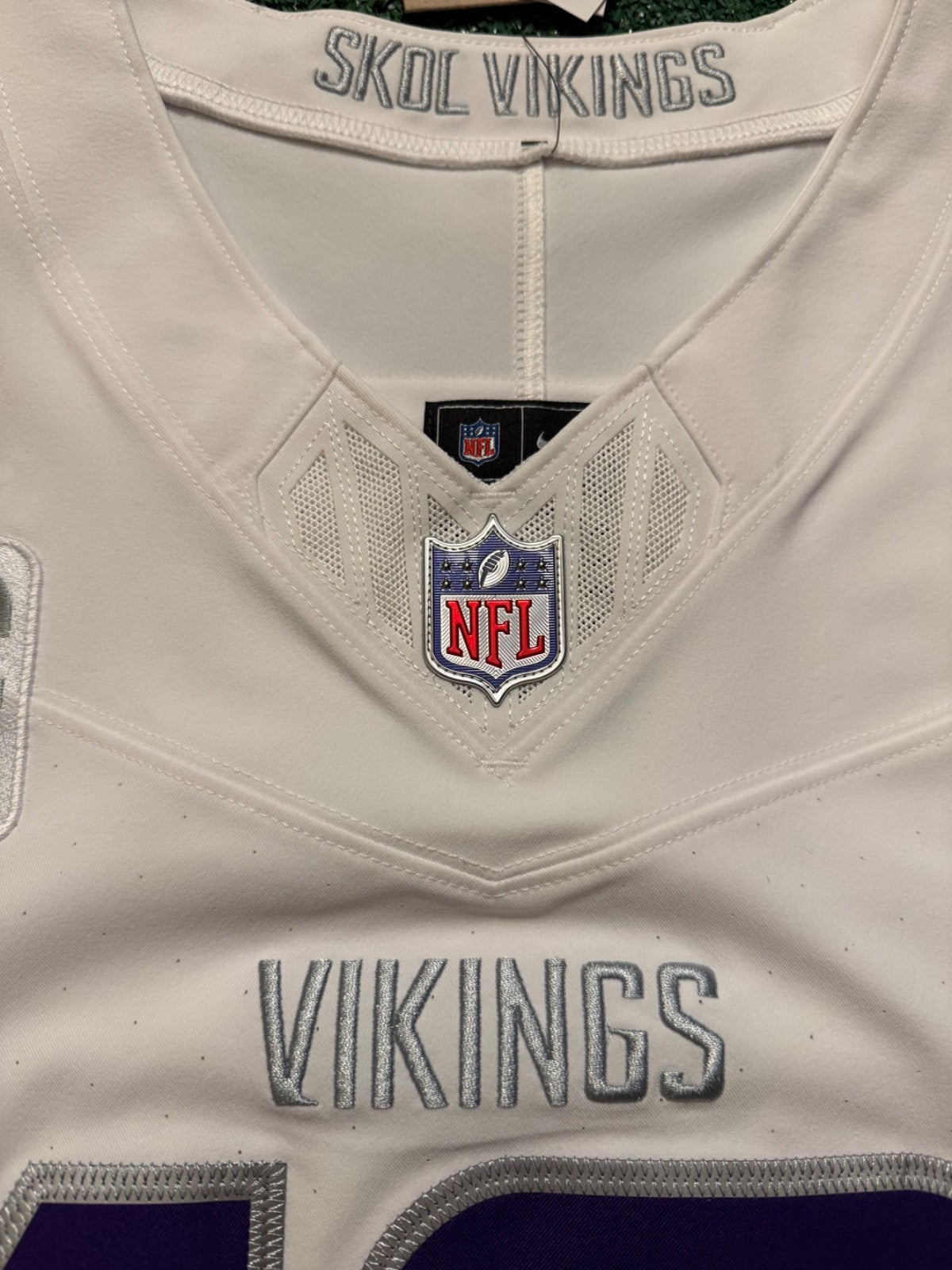 Justin Jefferson Minnesota Vikings Jersey #18 Nike Vapor FUSE Elite White Size 48 (XL) NFL