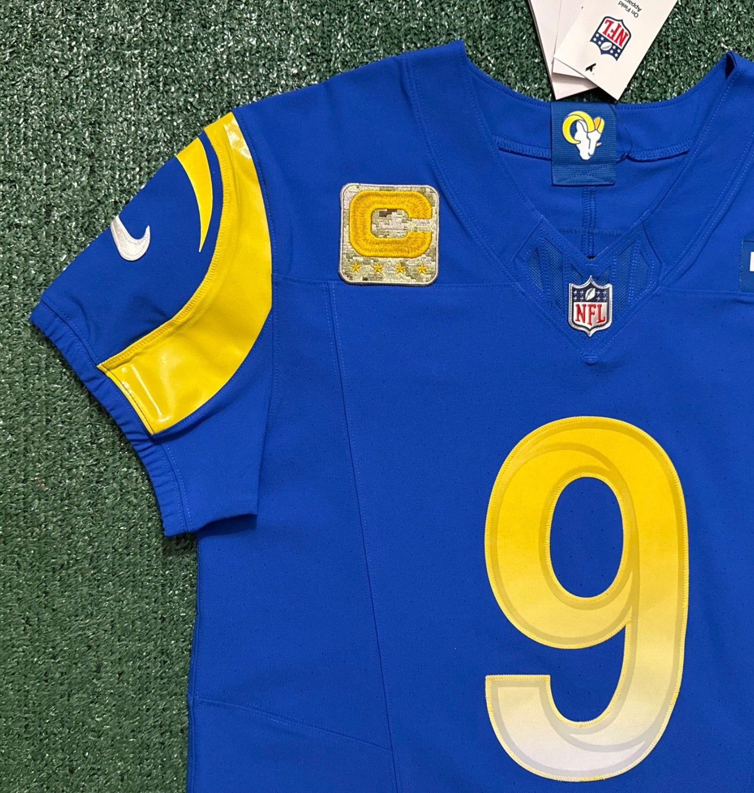 Matthew Stafford Los Angeles Rams Jersey #9 Nike Vapor FUSE Elite blue Size 40 (Medium) NFL