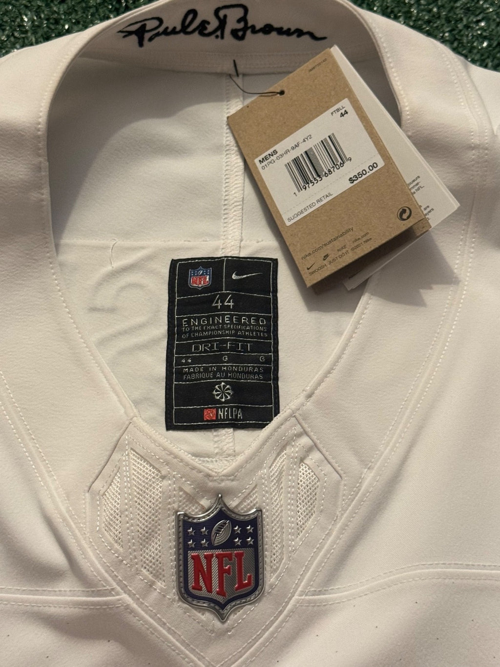 Ja'Marr Chase Cincinnati Bengals Jersey #1 Nike Vapor Fuse Elite White Size 44 (L) NFL