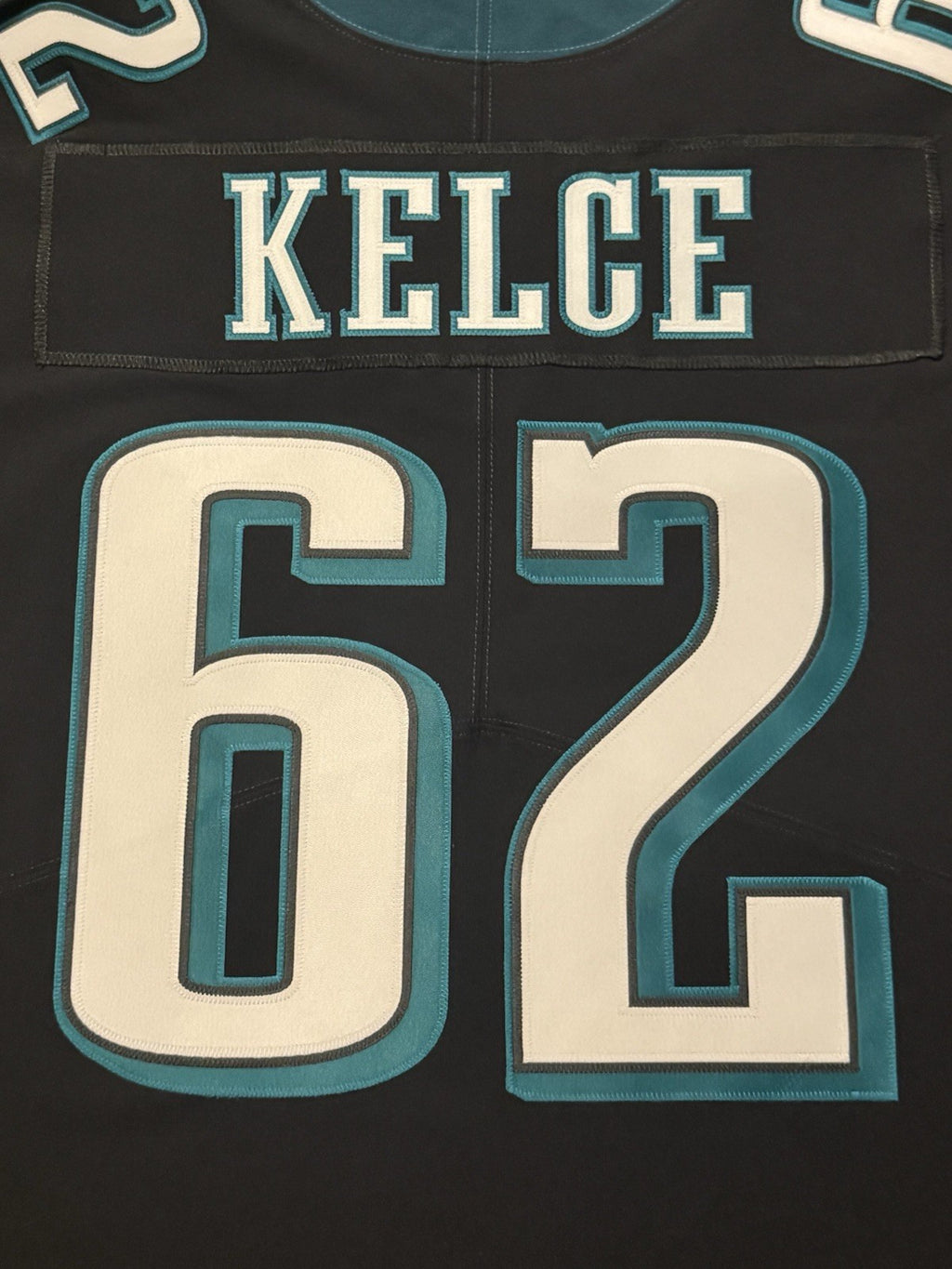 Jason Kelce Philadelphia Eagles Jersey #62 Nike Vapor Elite Black size 44 (Large) NFL