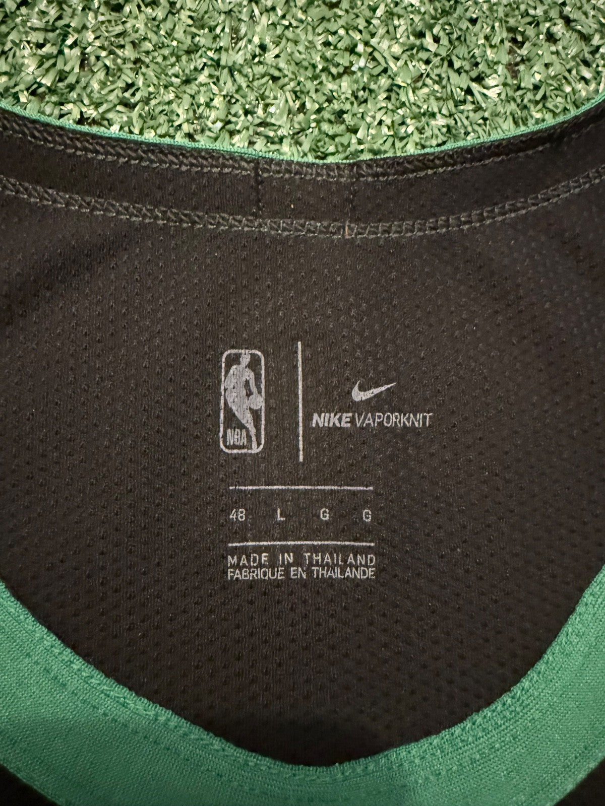 Jayson Tatum Boston Celtics Jersey #0 Nike VaporKnit Authentic Black Size 48 (L) NBA