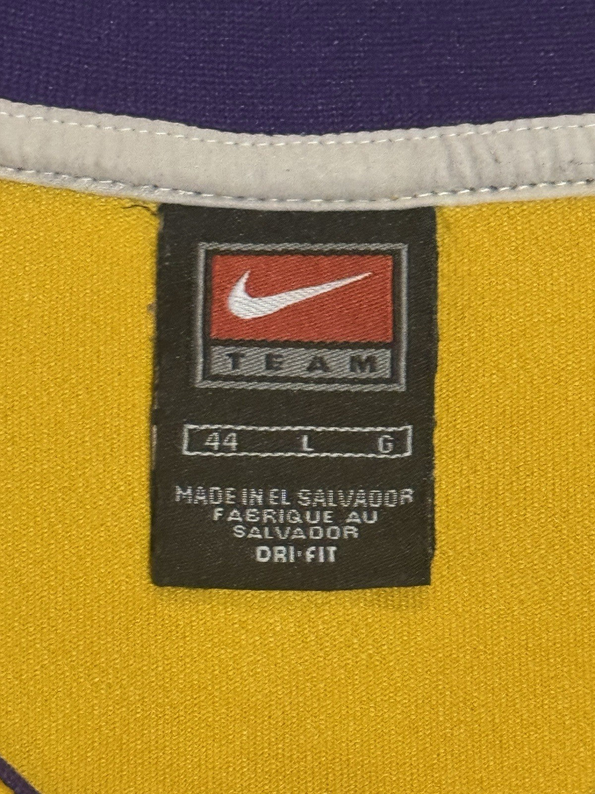 Kobe Bryant Los Angeles Lakers Jersey #8 Nike Authentic Gold Size 44 (L) NBA