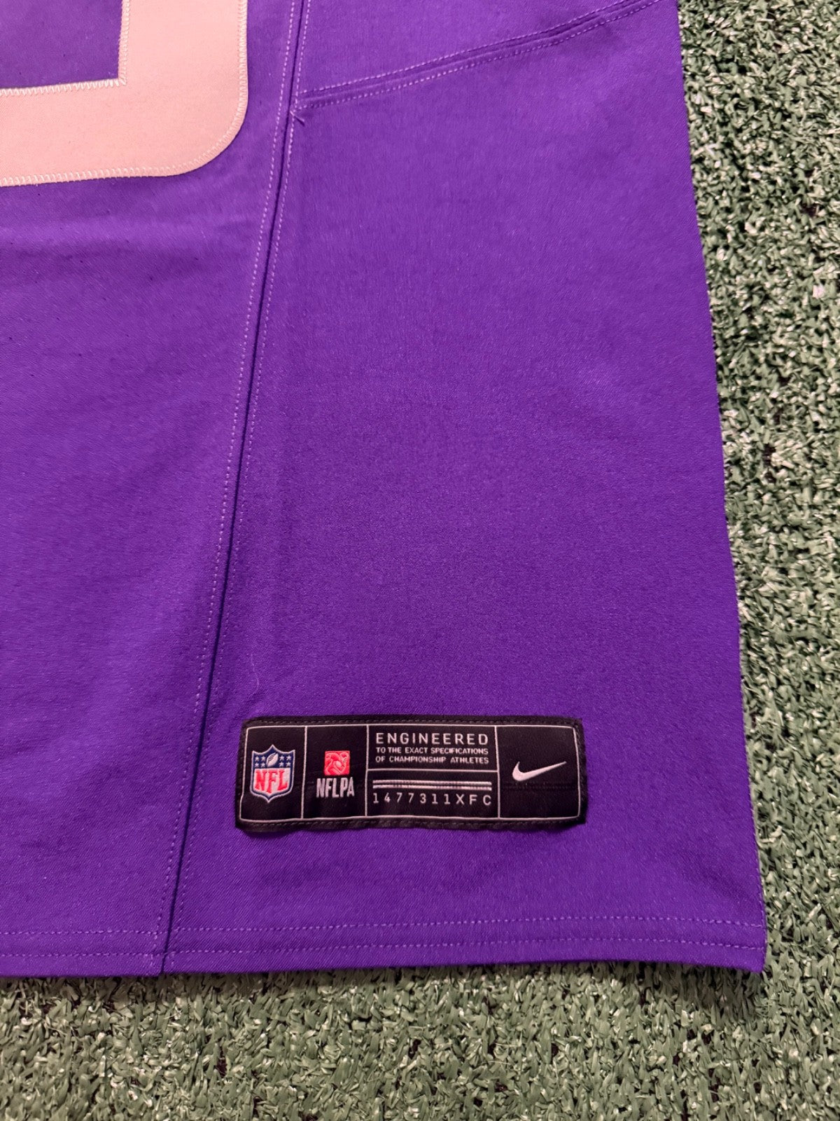 Justin Jefferson Minnesota Vikings Jersey #18 Nike Vapor FUSE Elite Purple Size 40 (Medium) NFL