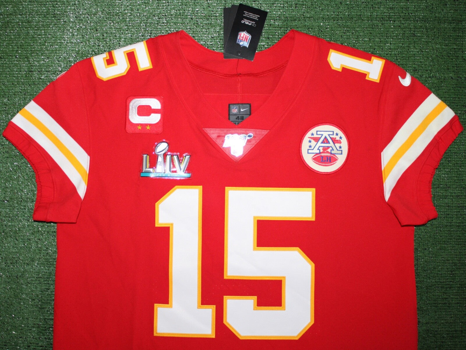 Patrick Mahomes Kansas City Chiefs Jersey #15 Nike Vapor Elite Red Size 48 (XL) NFL
