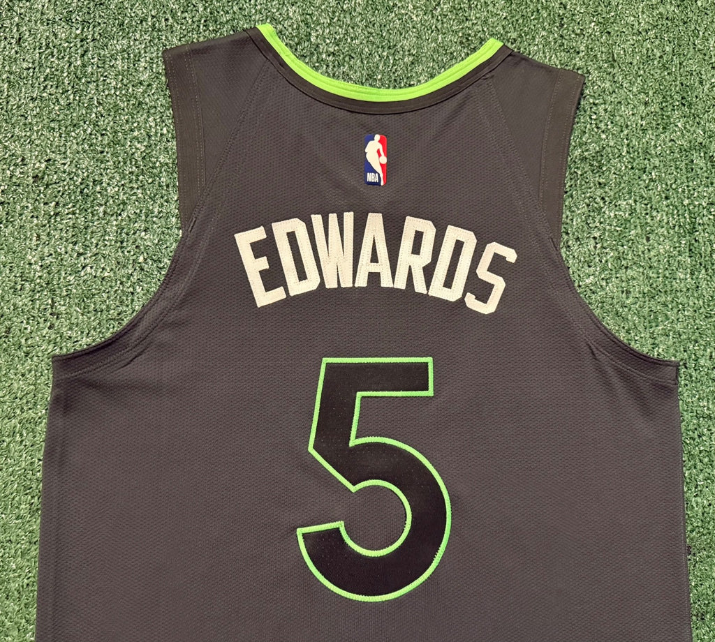 Anthony Edwards Minnesota Timberwolves Jersey #5 Nike ADV Authentic Gray Size 44 (M) NBA