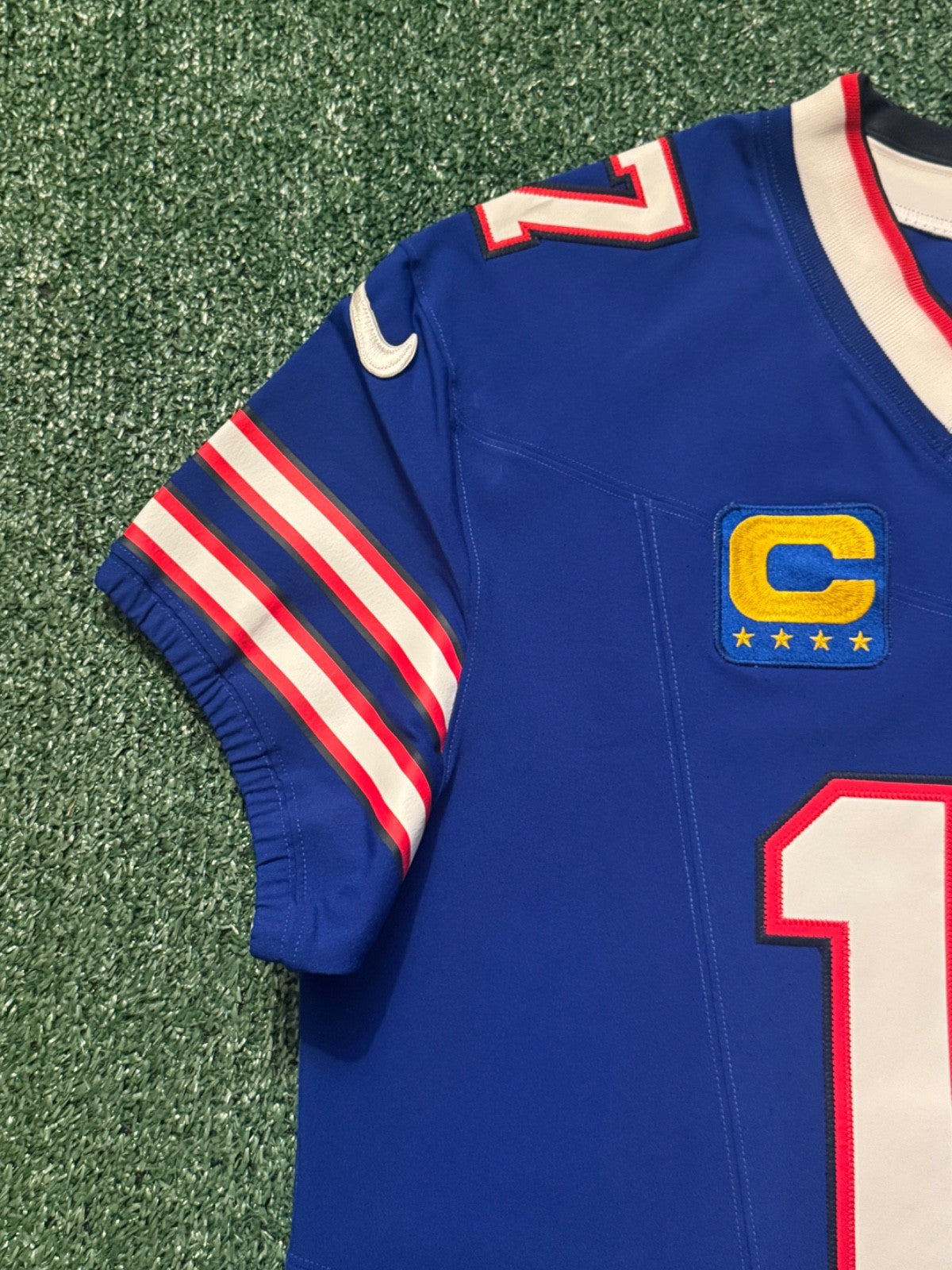 Josh Allen Buffalo Bills Jersey #17 Nike Vapor Fuse Elite Blue Size 48 (XL) NFL