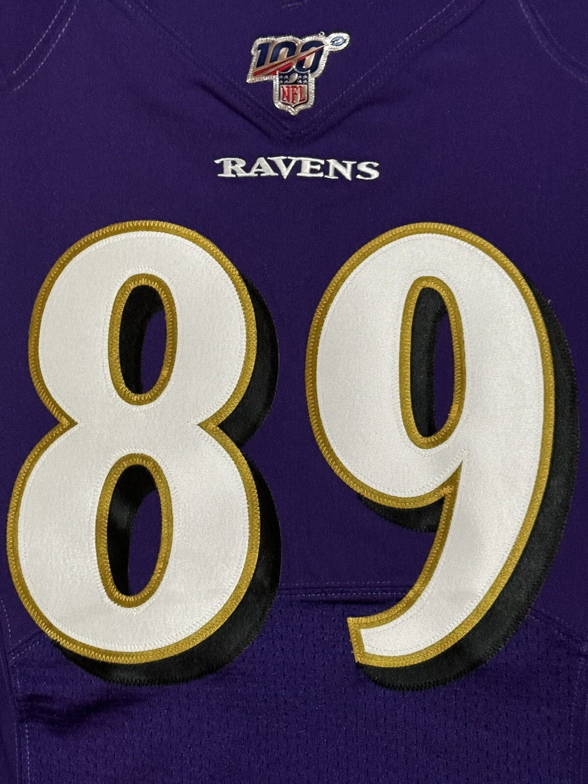 Mark Andrews Baltimore Ravens Jersey #89 Nike Vapor Elite Purple Size 40 (M) NFL