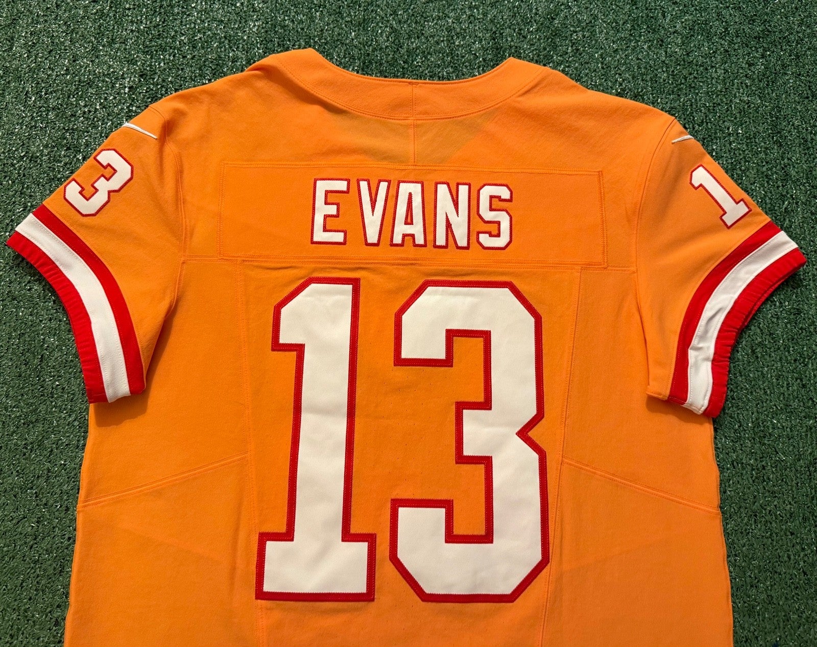 Mike Evans Tampa Bay Buccaneers Jersey #13 Nike Vapor FUSE Elite Orange Creamsicle Size 44 (Large) NFL