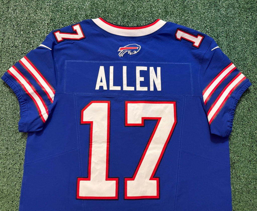 Josh Allen Buffalo Bills Jersey #17 Nike Vapor Fuse Elite Blue Size 44 (L) NFL