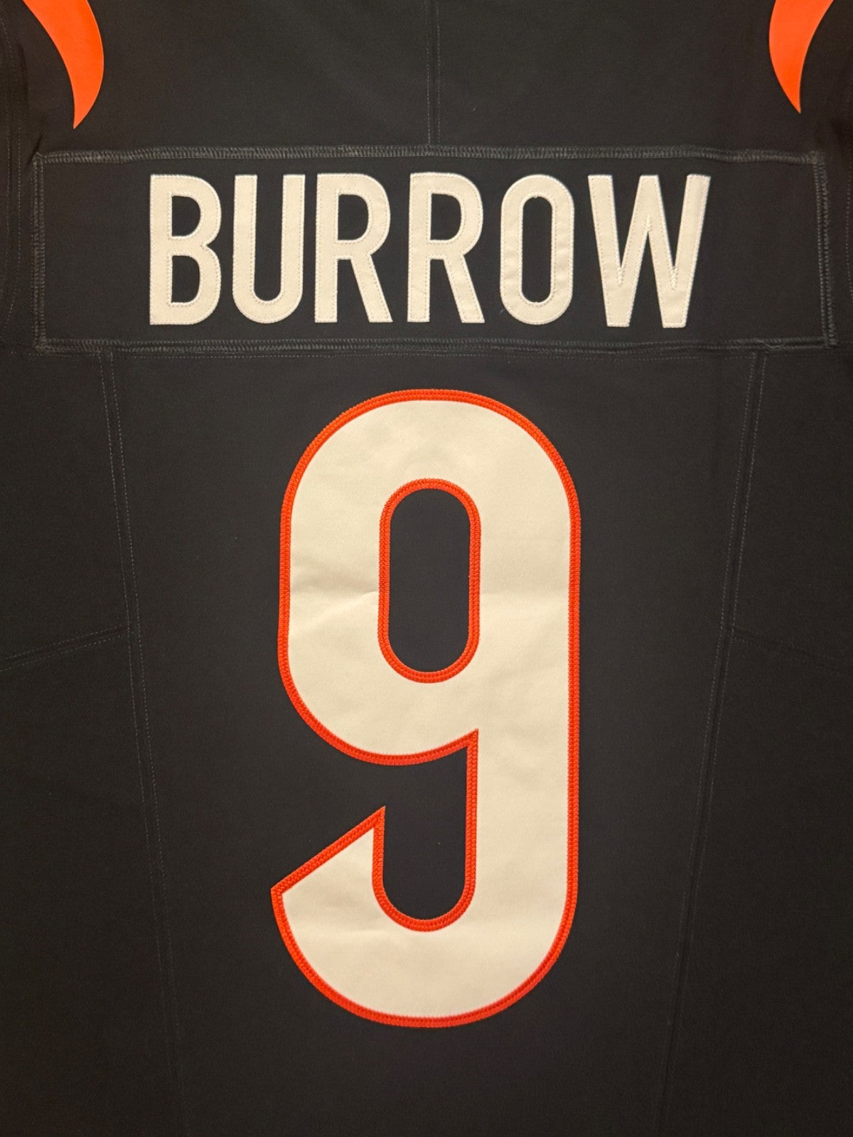 Joe Burrow Cincinnati Bengals Jersey #9 Nike Vapor FUSE Elite Black Size 40 (M) NFL