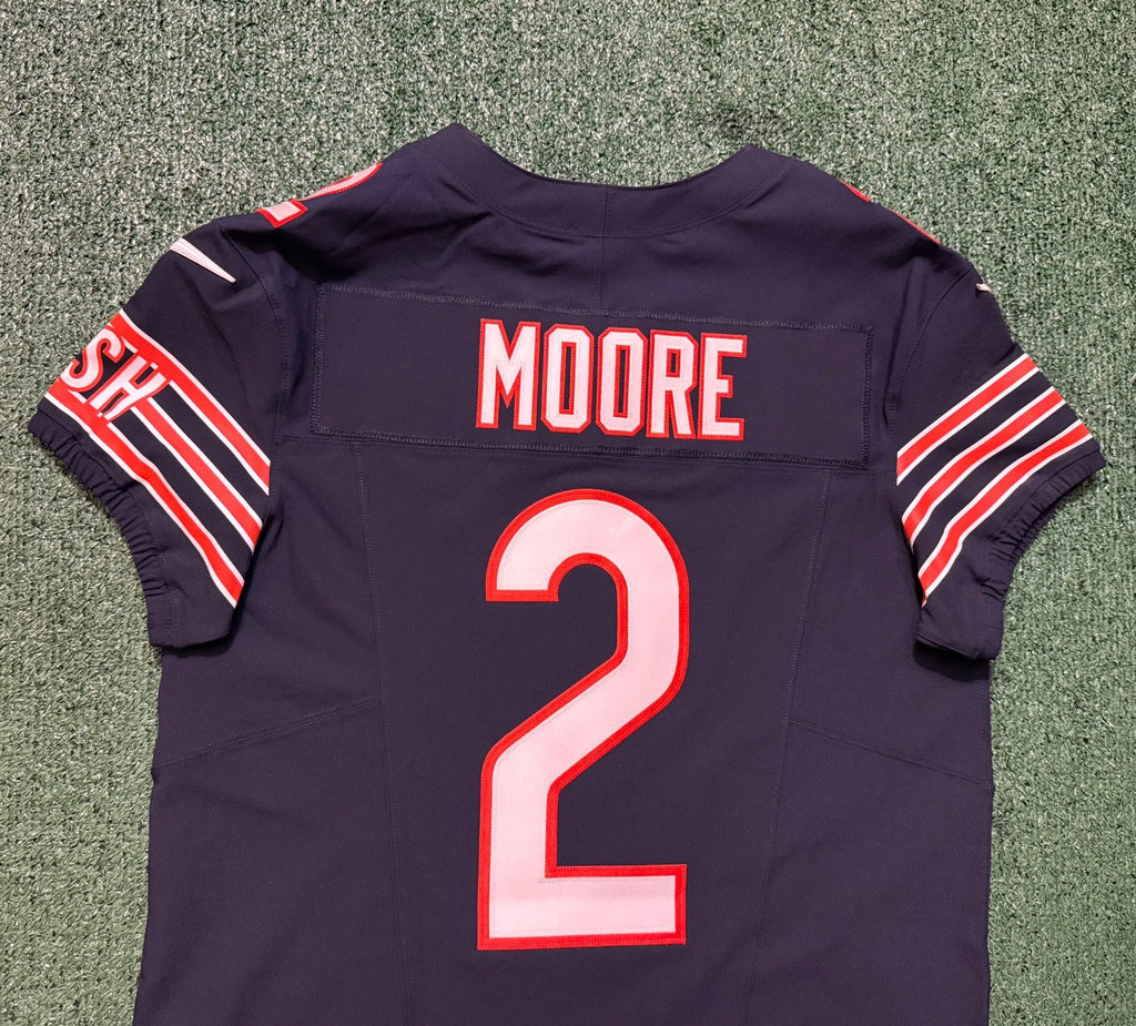 Dj Moore Chicago Bears Jersey #2 Nike Vapor FUSE Elite Navy Size 44 (Large) NFL