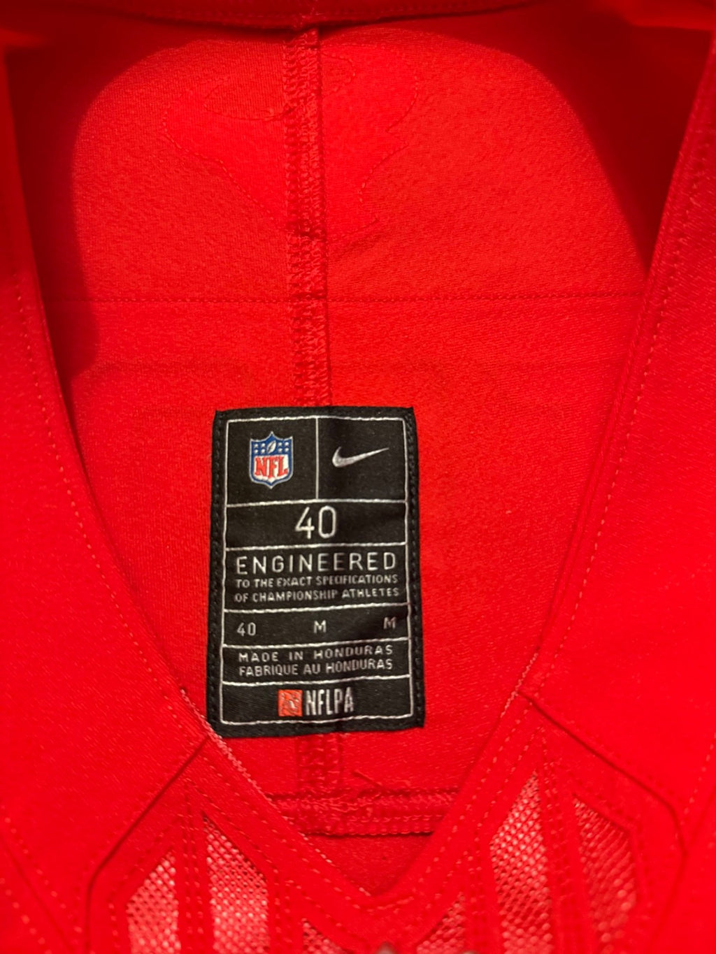 CJ Stroud Houston Texans Jersey #7 Nike Vapor Fuse Elite Red Size 40 (M) NFL