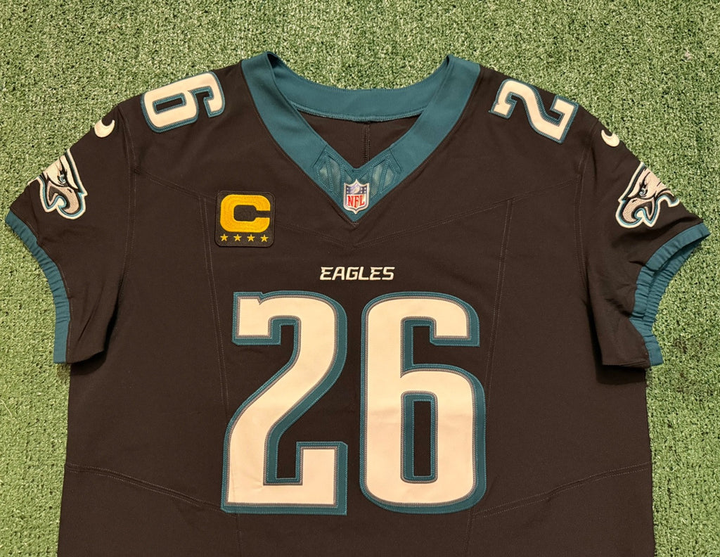 Saquon Barkley Philadelphia Eagles Jersey #26 Nike FUSE Elite Black size 48 (XL) NFL
