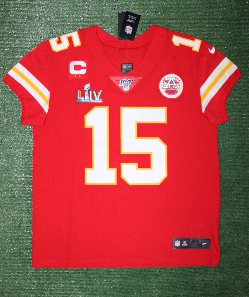 Patrick Mahomes Kansas City Chiefs Jersey #15 Nike Vapor Elite Red Size 48 (XL) NFL
