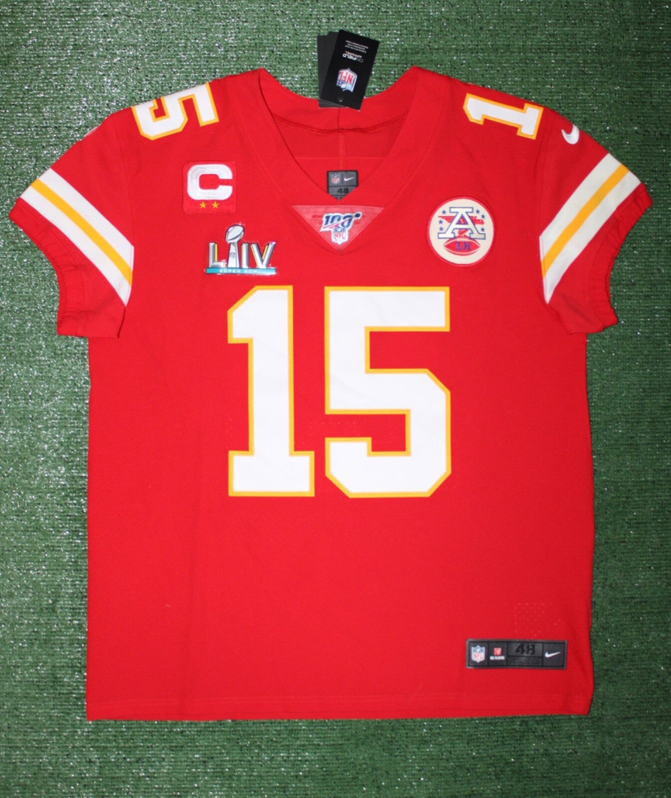 Patrick Mahomes Kansas City Chiefs Jersey #15 Nike Vapor Elite Red Size 48 (XL) NFL