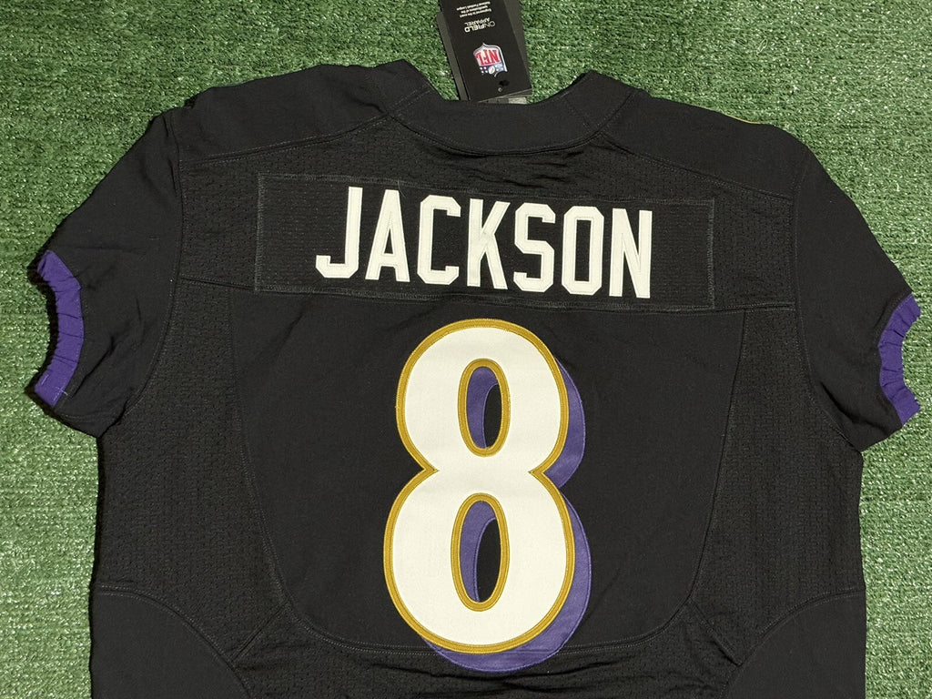 Lamar Jackson Baltimore Ravens Jersey #8 Nike Vapor Elite Black Size 48 (XL) NFL