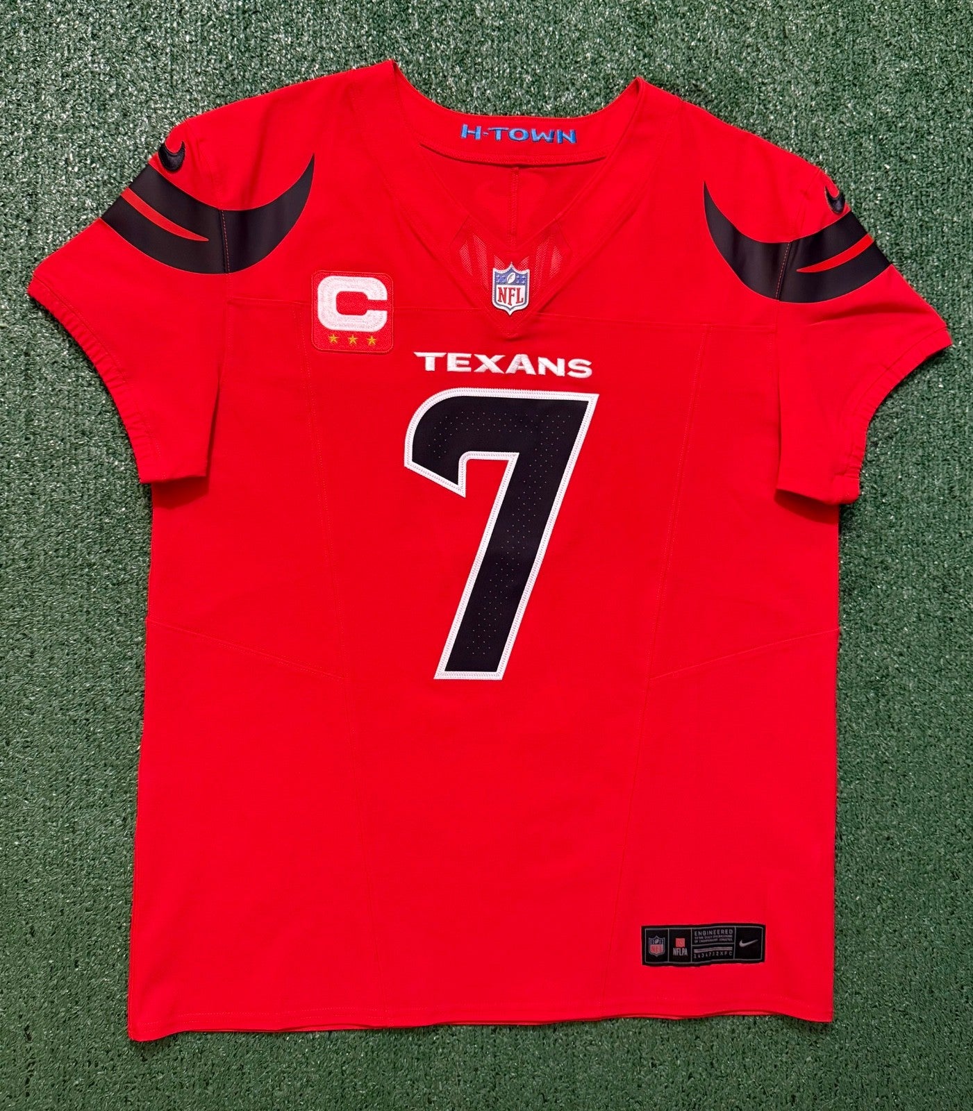 CJ Stroud Houston Texans Jersey #7 Nike Vapor Fuse Elite Red Size 44 (L) NFL