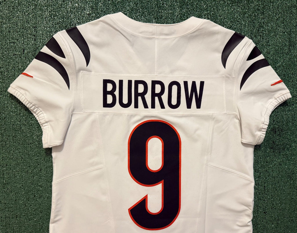 Joe Burrow Cincinnati Bengals Jersey #9 Nike Vapor FUSE Elite White Size 44 (L) NFL