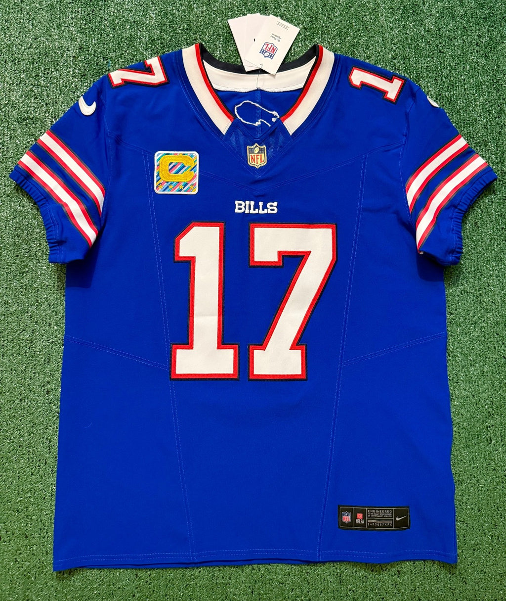 Josh Allen Buffalo Bills Jersey #17 Nike Vapor Fuse Elite Blue Size 44 (L) NFL