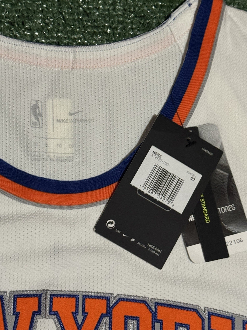 Jalen Brunson New York Knicks Jersey #11 Nike VaporKnit Authentic White Size 52 (XL) NBA