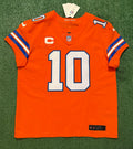 Bo Nix Denver Broncos Jersey #10 Nike Vapor Fuse Elite Orange Size 48 (XL) NFL