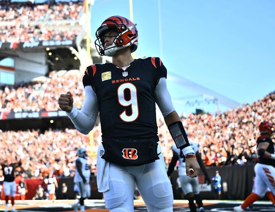Joe Burrow Cincinnati Bengals Jersey #9 Nike Vapor FUSE Elite Black Size 44 (L) NFL